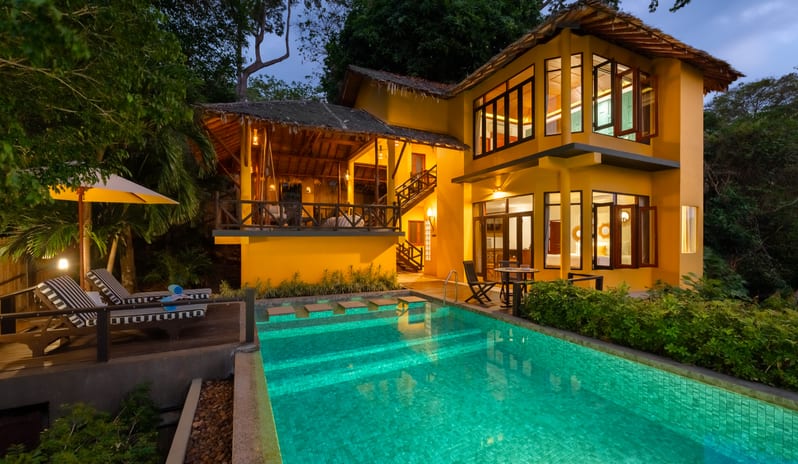 SAii PhiPhi Island Village Two Bedroom Oceanview Hillside Pool Villa King Bed Exterior and Pool